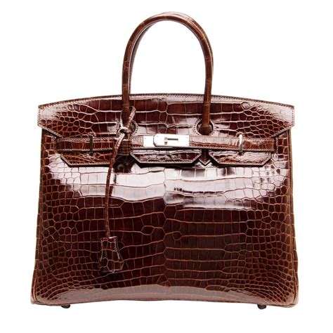 brown croc birkin